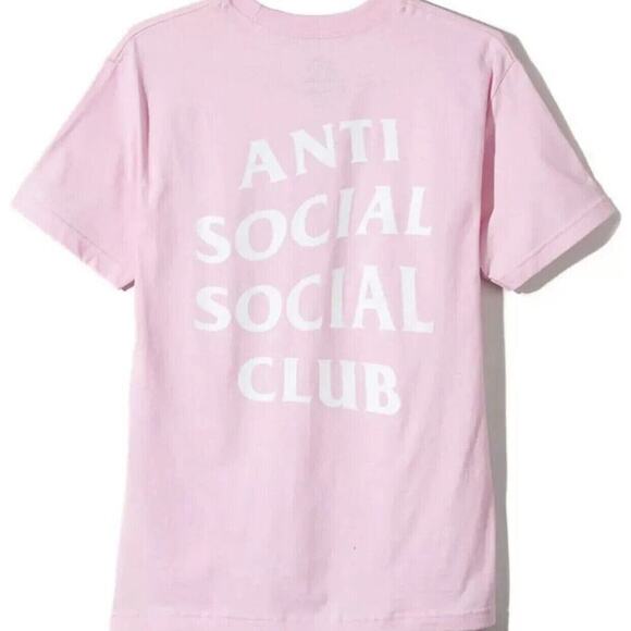 Anti Social Social Club Pink T Shirt Size Small